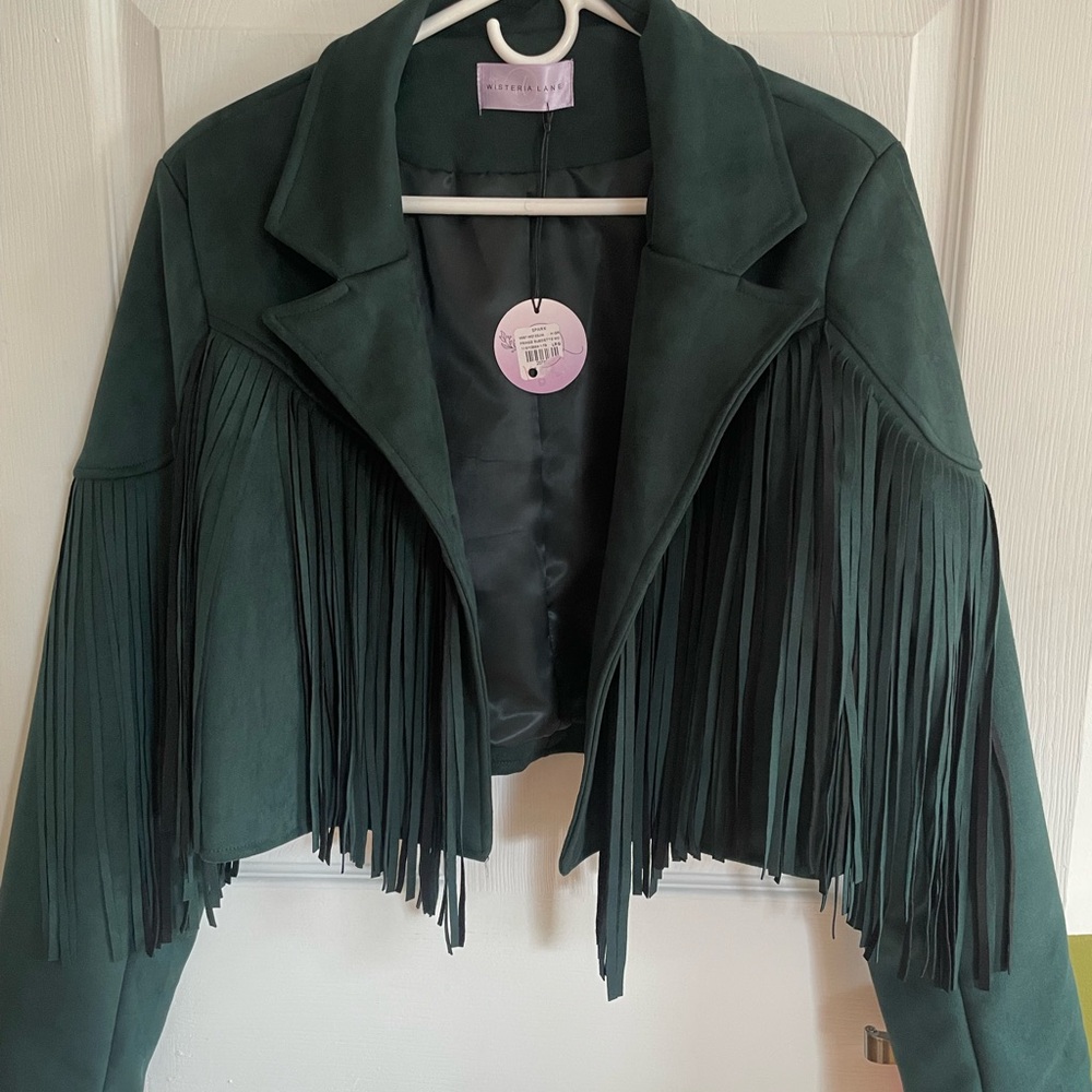 Green Fringe Jacket